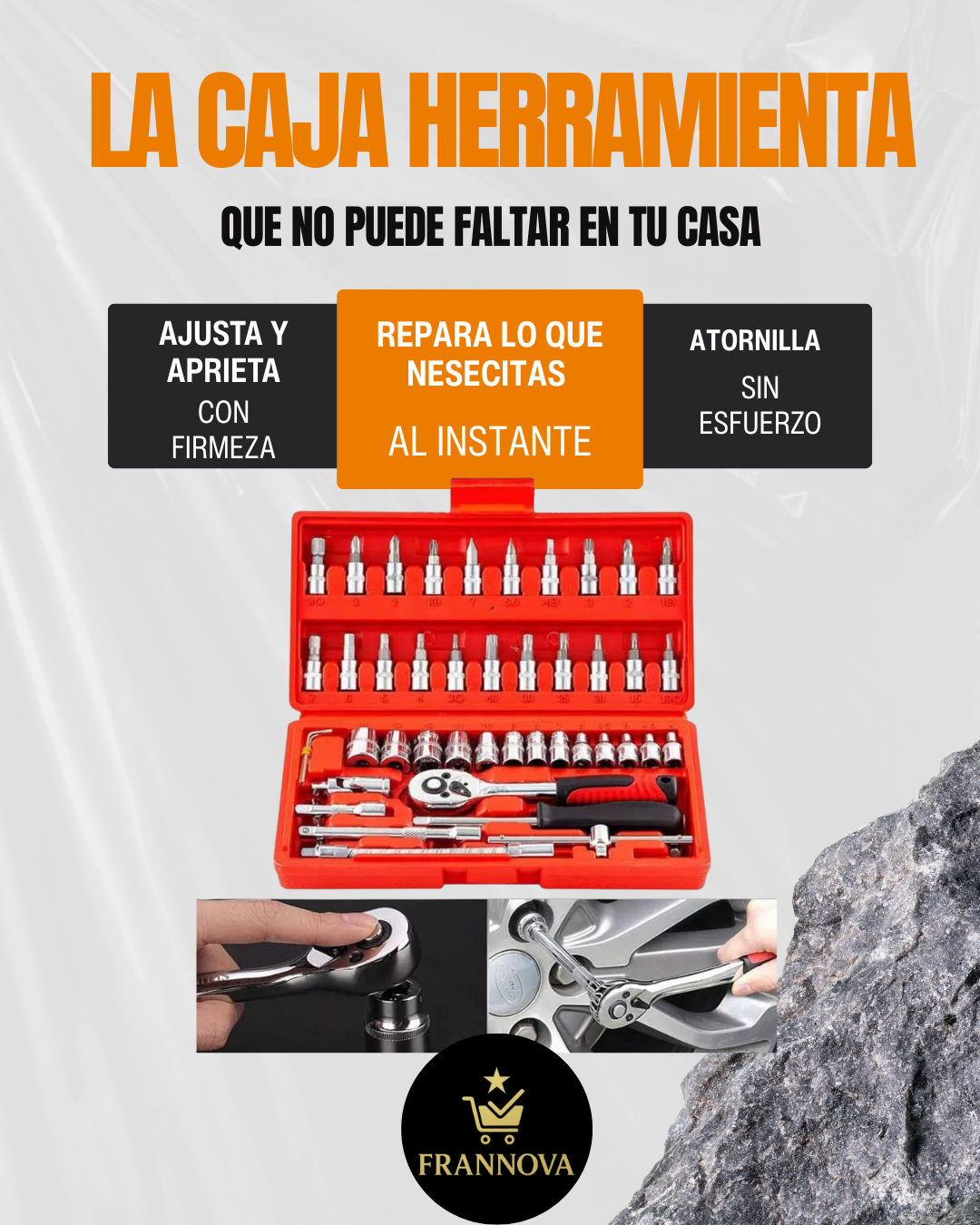 MasterFix™ 46-in-1 Tool Kit - Juego de herramientas